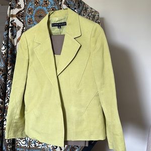 3 piece pant suit from Nipon Boutique. Gorgeous colors for Summer. Linen/Rayon